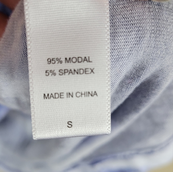 Koolaburrra by Ugg Shirt Womens S Blue Tie‎ Dye Stretch Modal Relaxed Tee - Picture 6 of 11